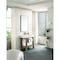 James Martin Vanities Auburn 31.5in Single Sink Console, Weathered Timber w/ Glossy White Mineral Composite Stone Top 165-V31.5-WTB-GW - alternate 7